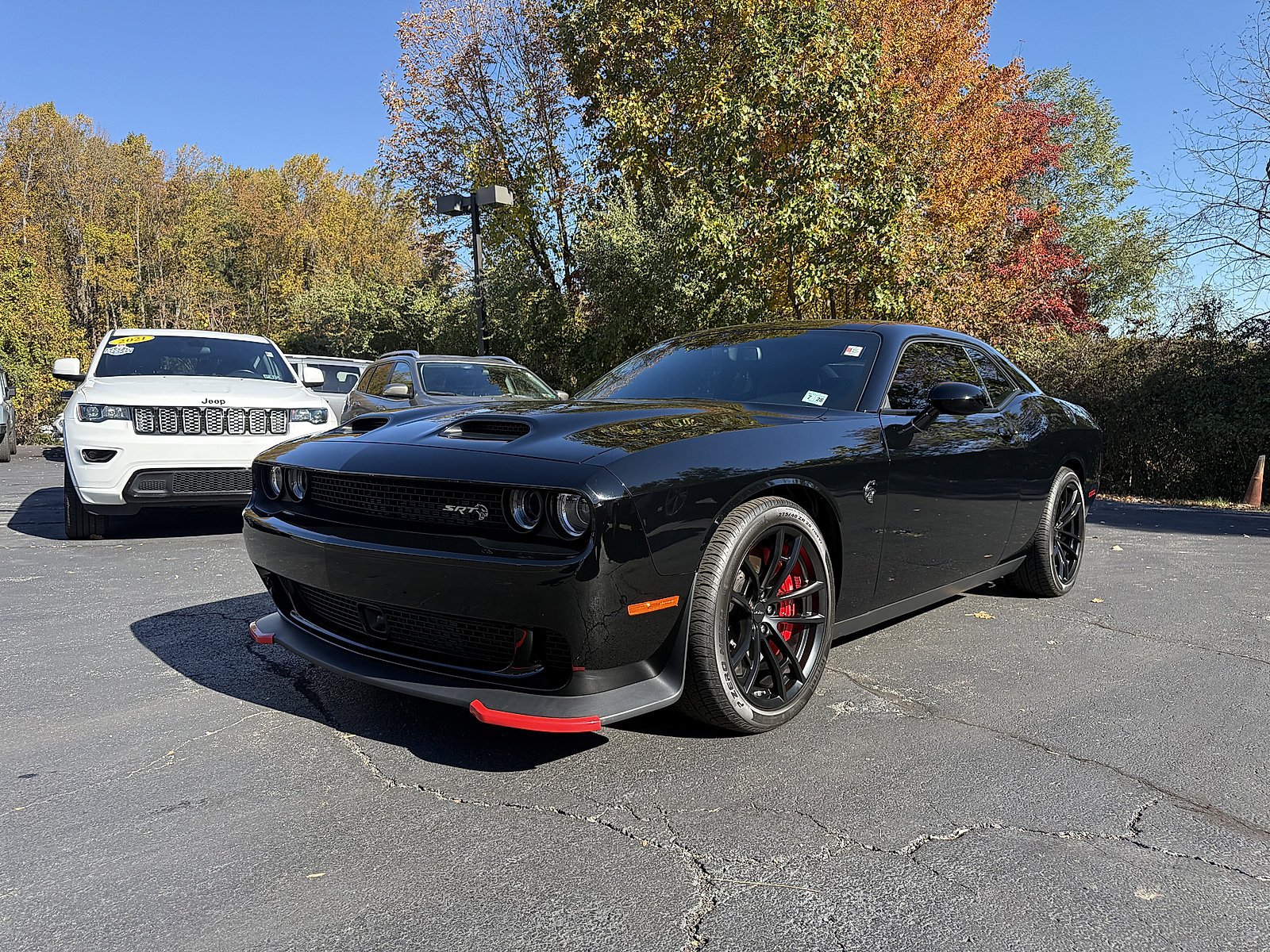 Used 2023 Pitch Black Clearcoat Dodge SRT Hellcat Jailbreak image 3