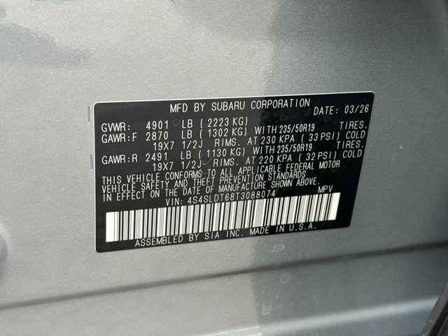 New 2026 RIVER ROCK PEARL Subaru Touring image 39
