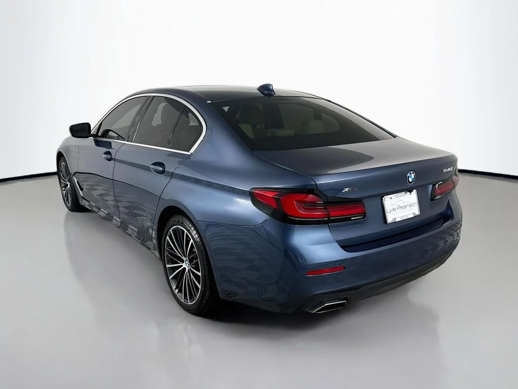 Used 2023 Blue Metallic BMW 540i xDrive image 3