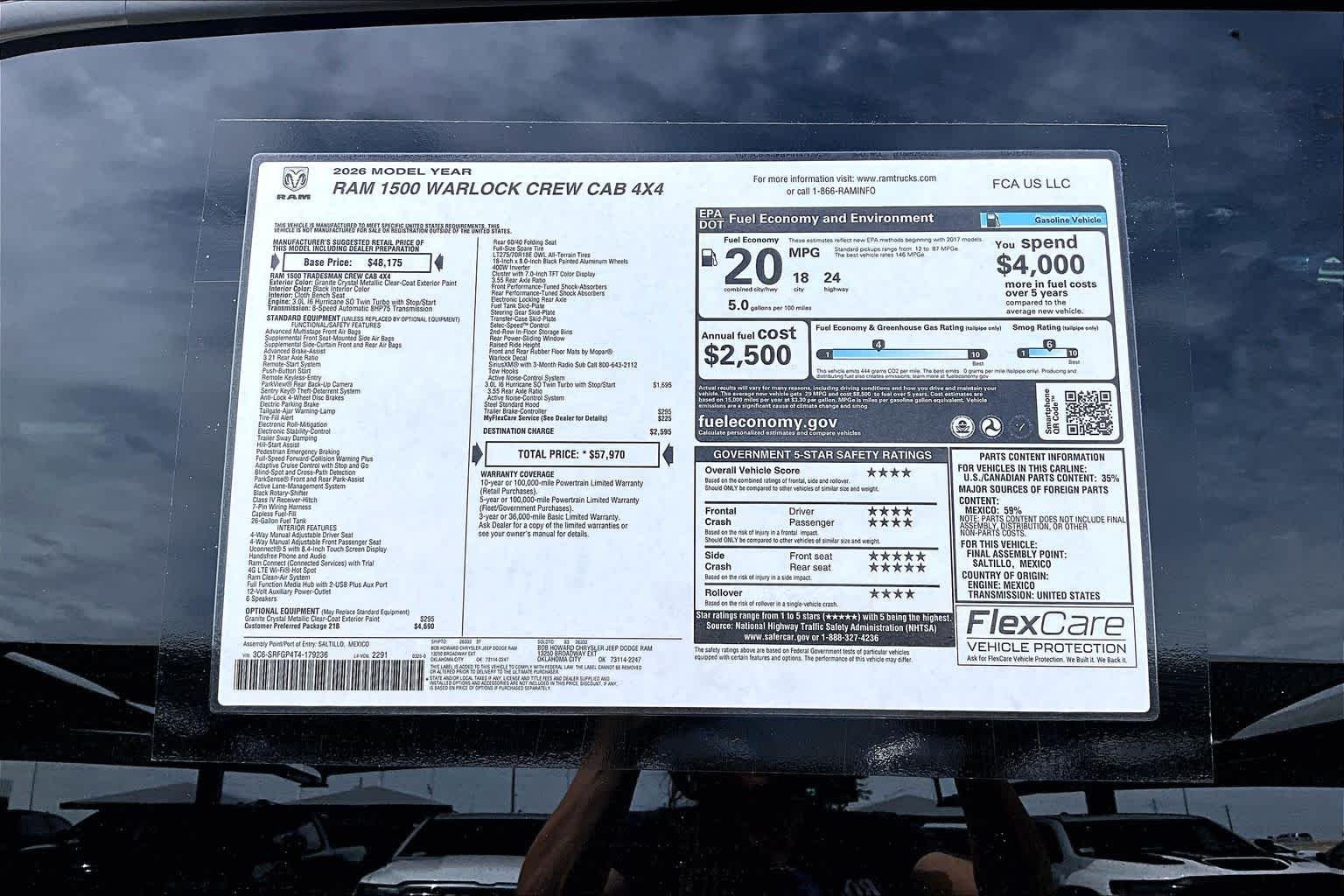 New 2026 Granite Crystal Metallic Clearcoat RAM Warlock image 17