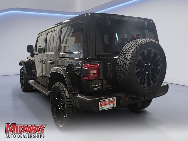 Certified Used 2022 Black Jeep Unlimited Sahara 4xe image 3