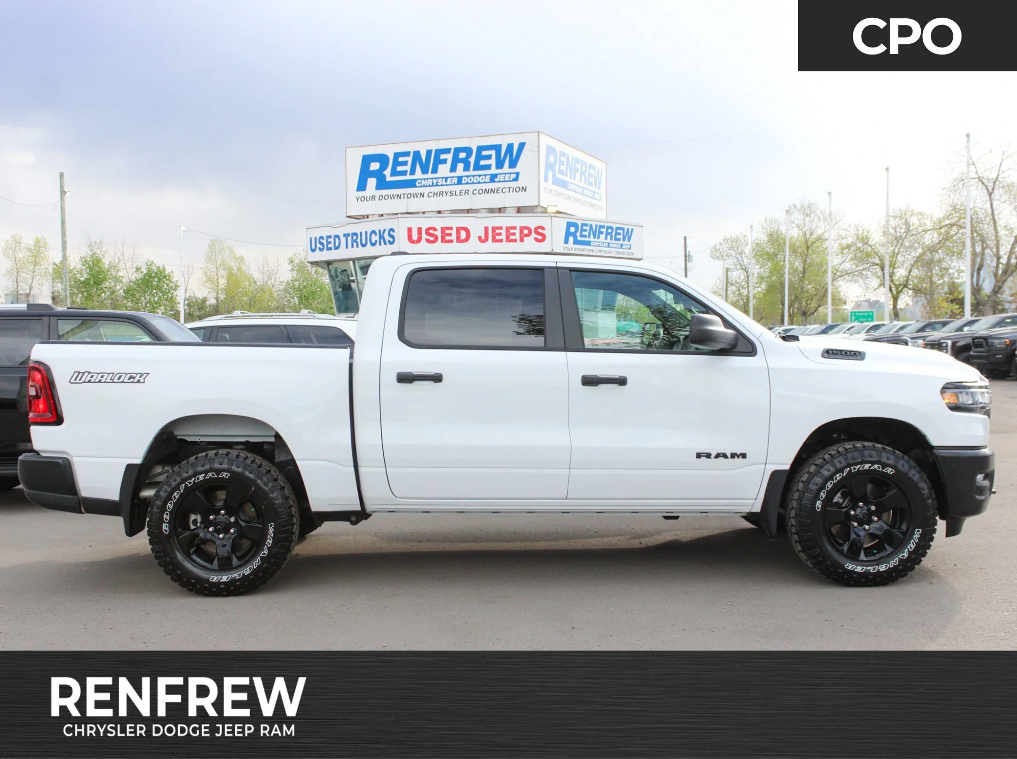 Certified Used 2026 White RAM Warlock * Twin-Turbo | Adaptive Cruise | Apple CarPlay | Bed Utility Group | Remote Start image 1
