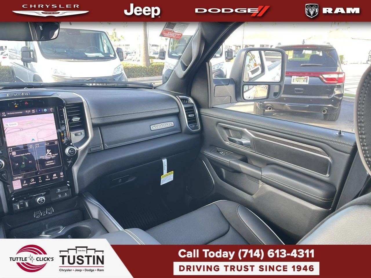 New 2026 Bright White Clear-Coat Exterior Paint RAM Laramie image 3