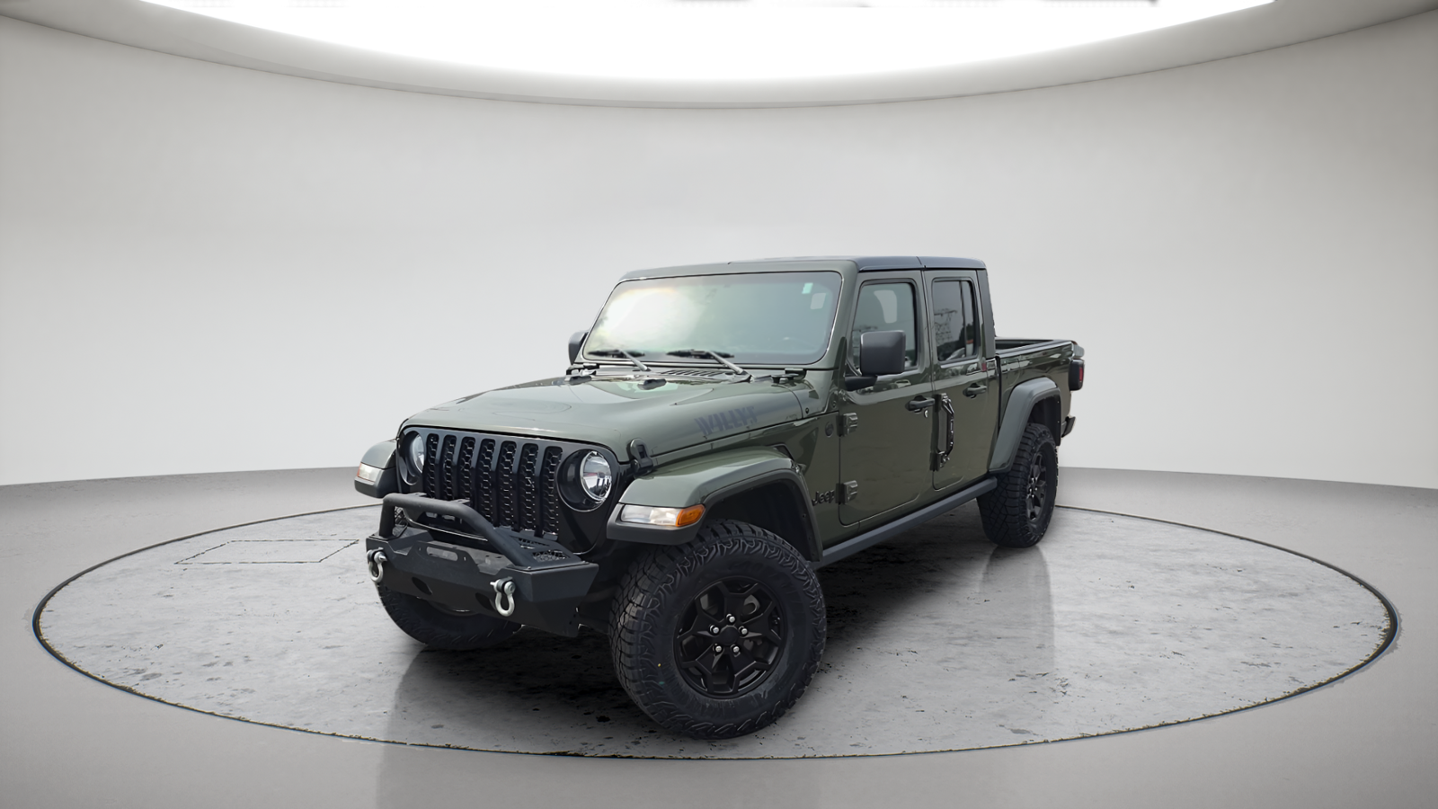 Used 2021 Sarge Green Clearcoat Jeep Willys image 1