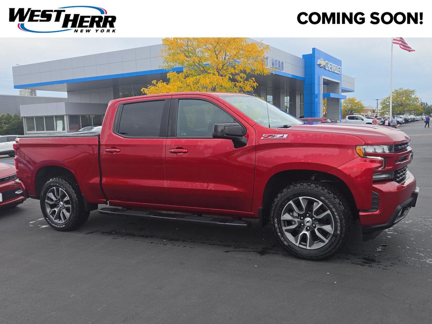 Used 2021 Cherry Red Tintcoat Chevrolet RST image 1