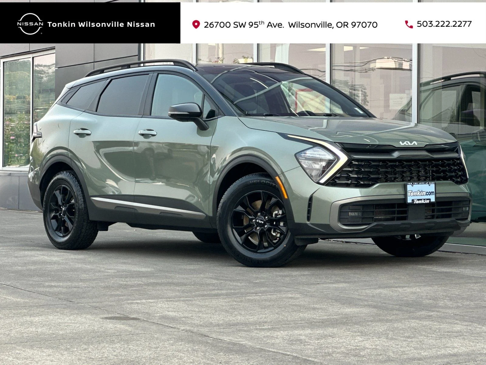Used 2023 Jungle Green/Ebony Black Roof Kia X-Pro image 1