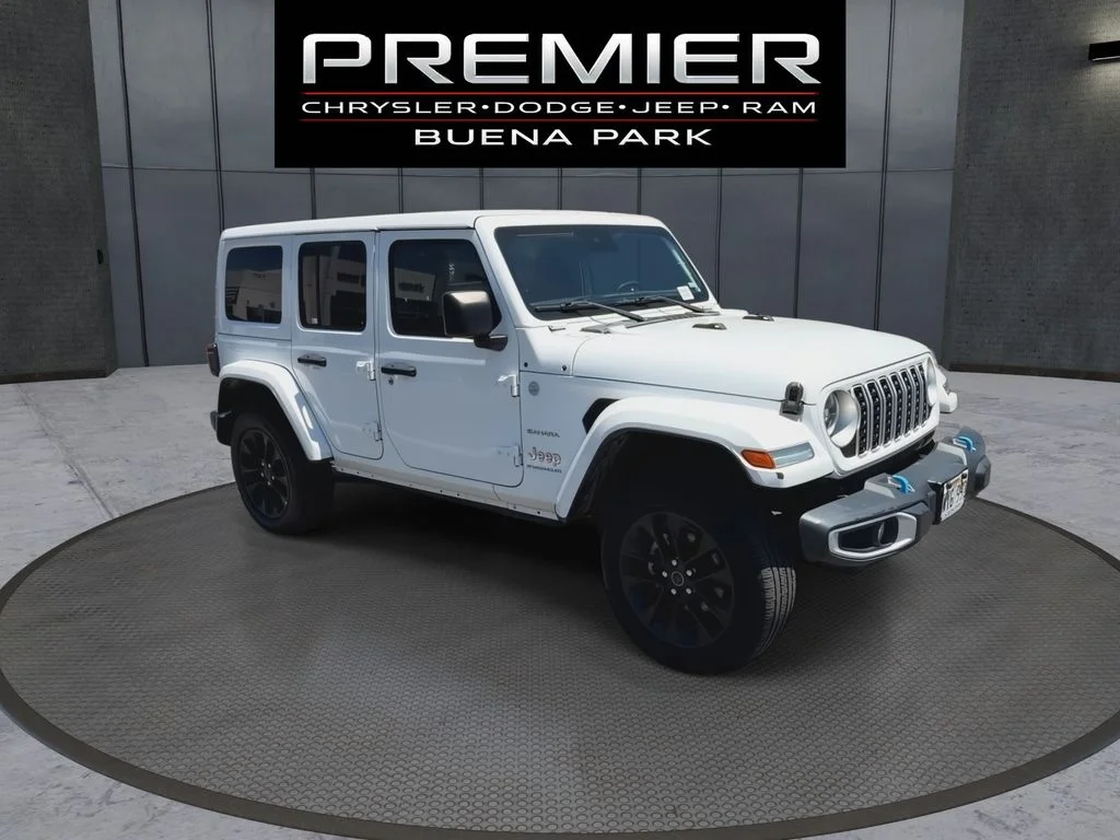 Used 2024 White Jeep Sahara 4xe image 2