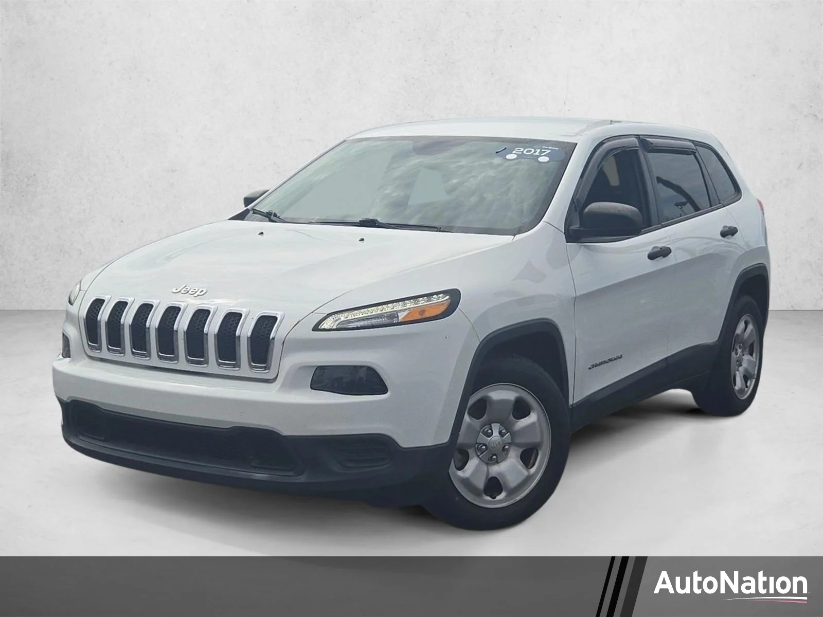 Used 2017 Bright White Clearcoat Jeep Sport image 1