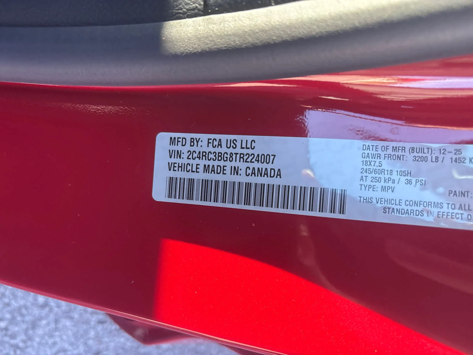 New 2026 Red Hot Pearl-Coat Exterior Paint Chrysler Select image 33