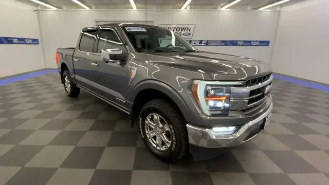 Used 2022 Carbonized Gray Metallic Ford Lariat Hybrid image 2