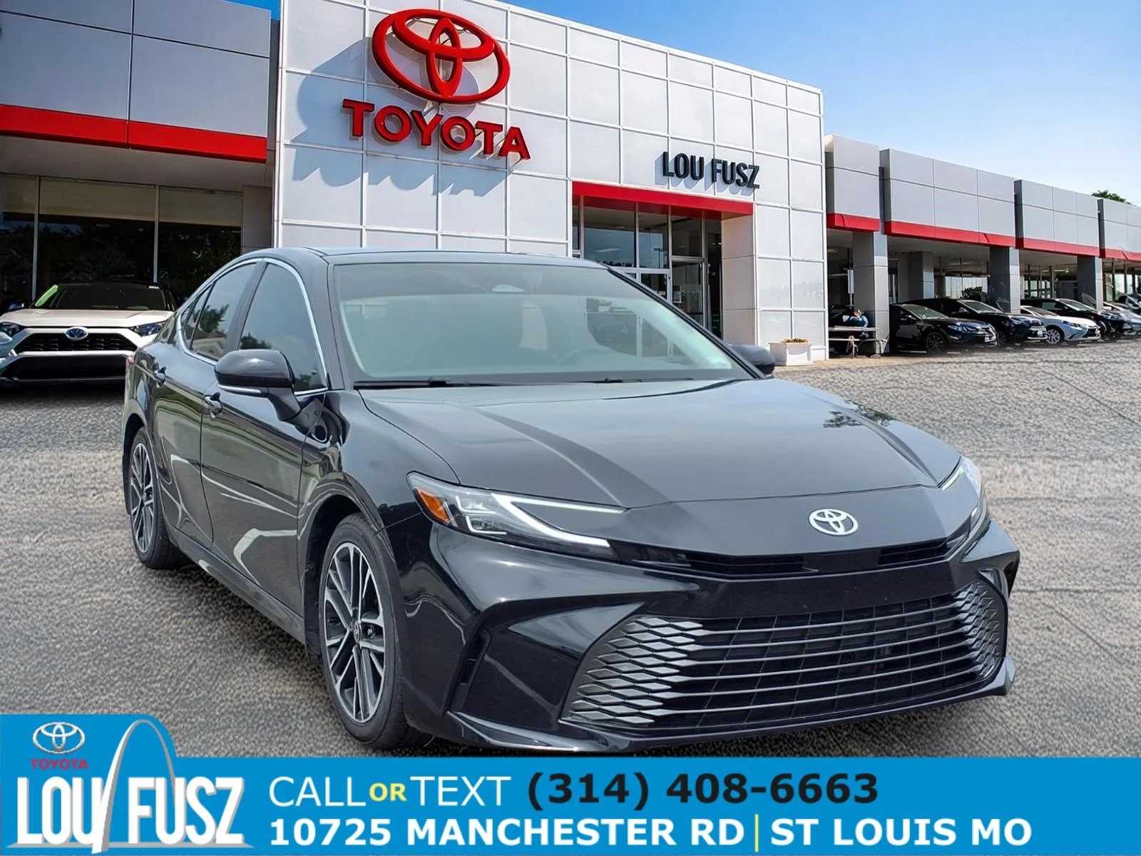 Certified Used 2025 Midnight Black Metallic Toyota XLE image 1