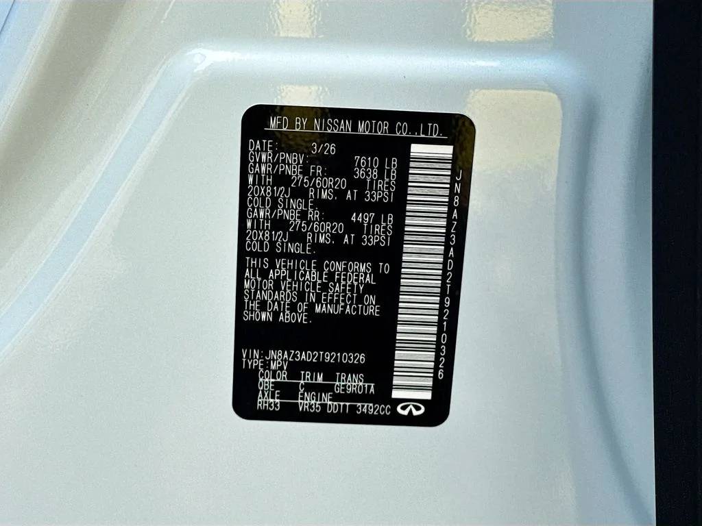 New 2026 RADIANT WHITE INFINITI Pure 2WD image 35