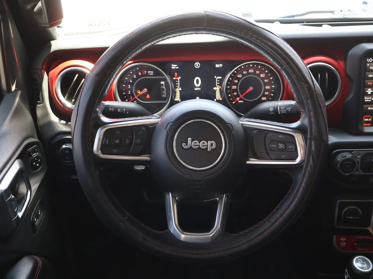 Used 2020 Sting-Gray Clear Coat Jeep Rubicon Crew Cab image 12