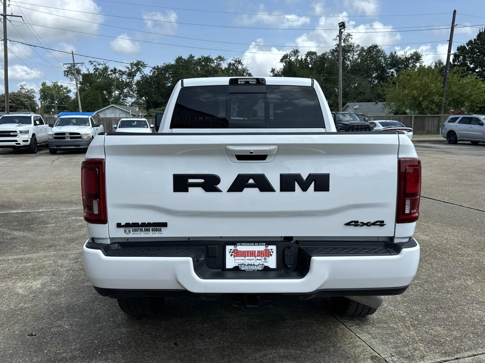 New 2026 Bright White Clear-Coat Exterior Paint RAM Laramie image 5