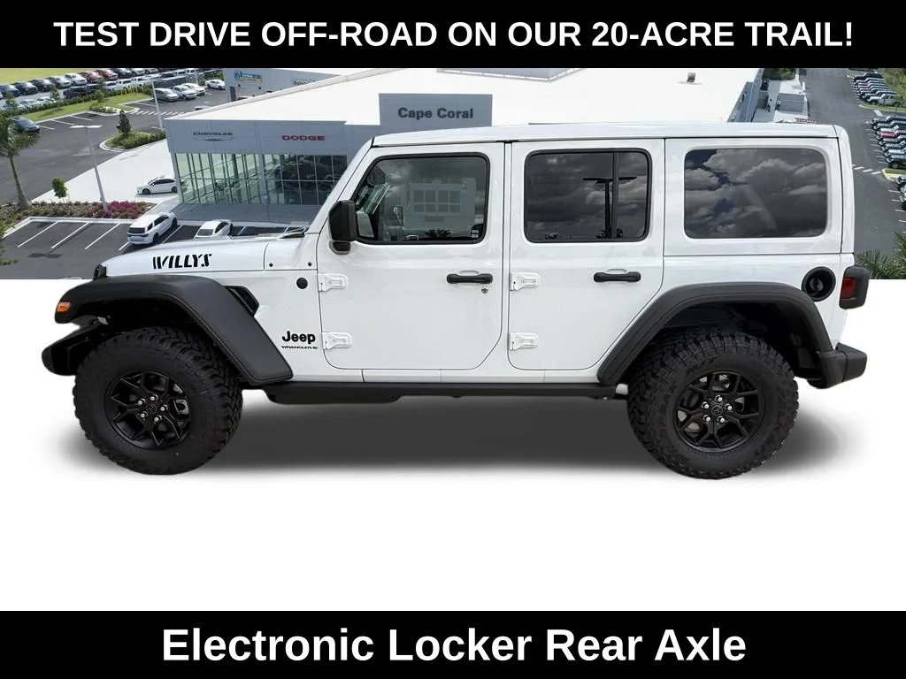 New 2026 Bright White Clear-Coat Exterior Paint Jeep Willys image 8