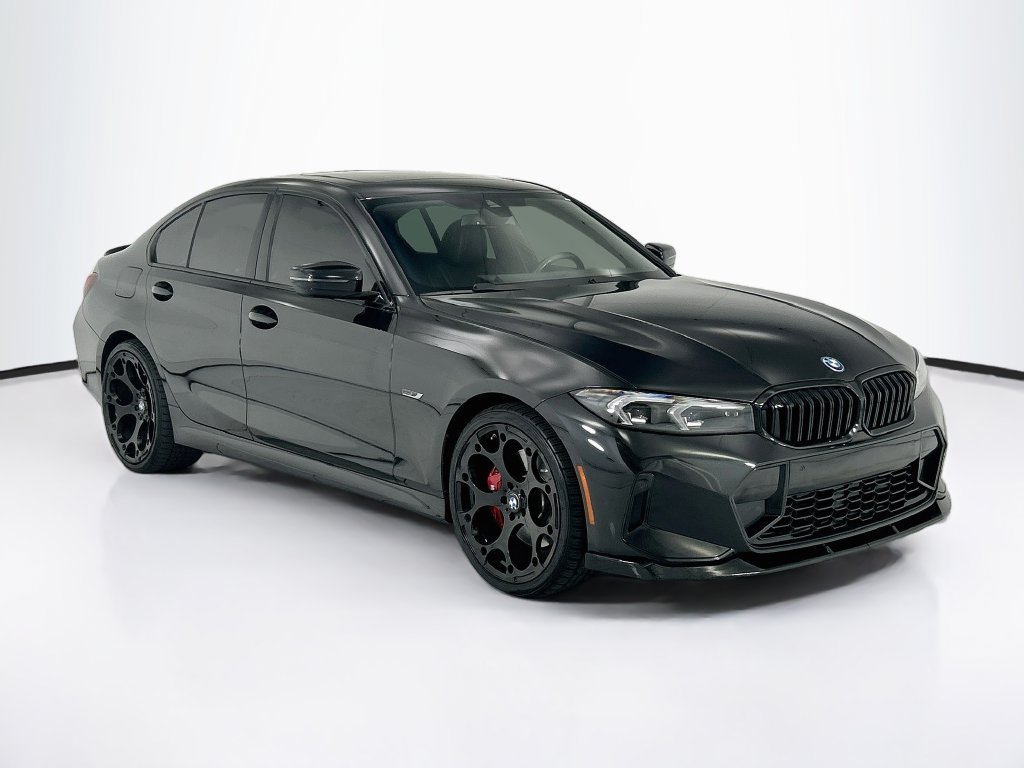 Certified Used 2023 Black Sapphire Metallic BMW 330e iPerformance image 3
