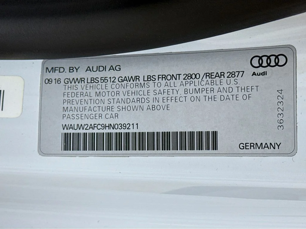 Used 2017 Glacier White Metallic Audi Premium Plus image 36