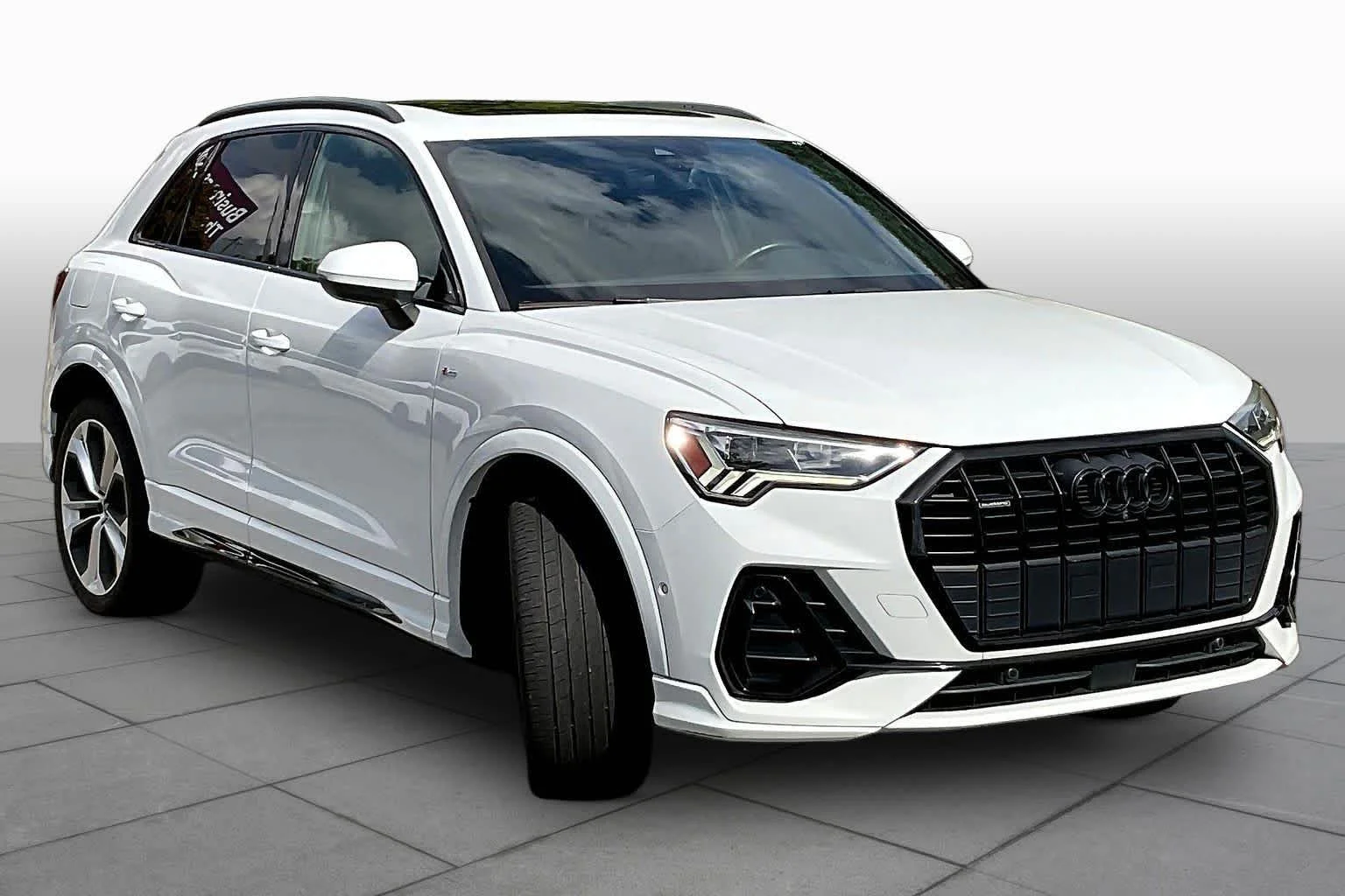 Used 2021 Glacier White Metallic Audi S line Premium Plus image 3