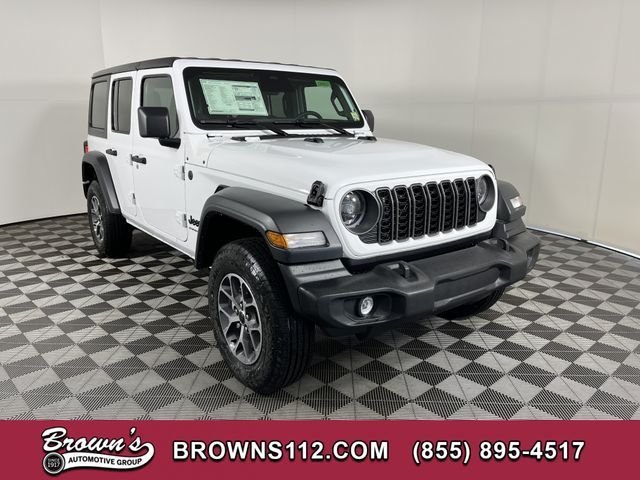 New 2026 Bright White Clear-Coat Exterior Paint Jeep Sport S image 1