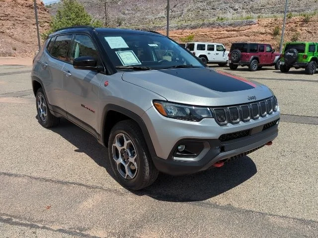 Certified Used 2022 Silver Jeep Trailhawk image 3
