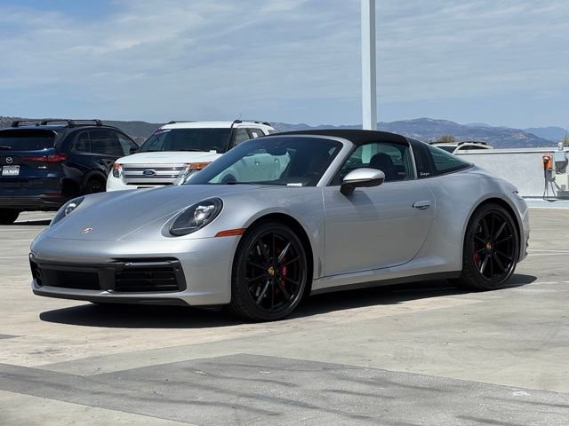 Used 2021 GT Silver Metallic Porsche Targa 4S image 7