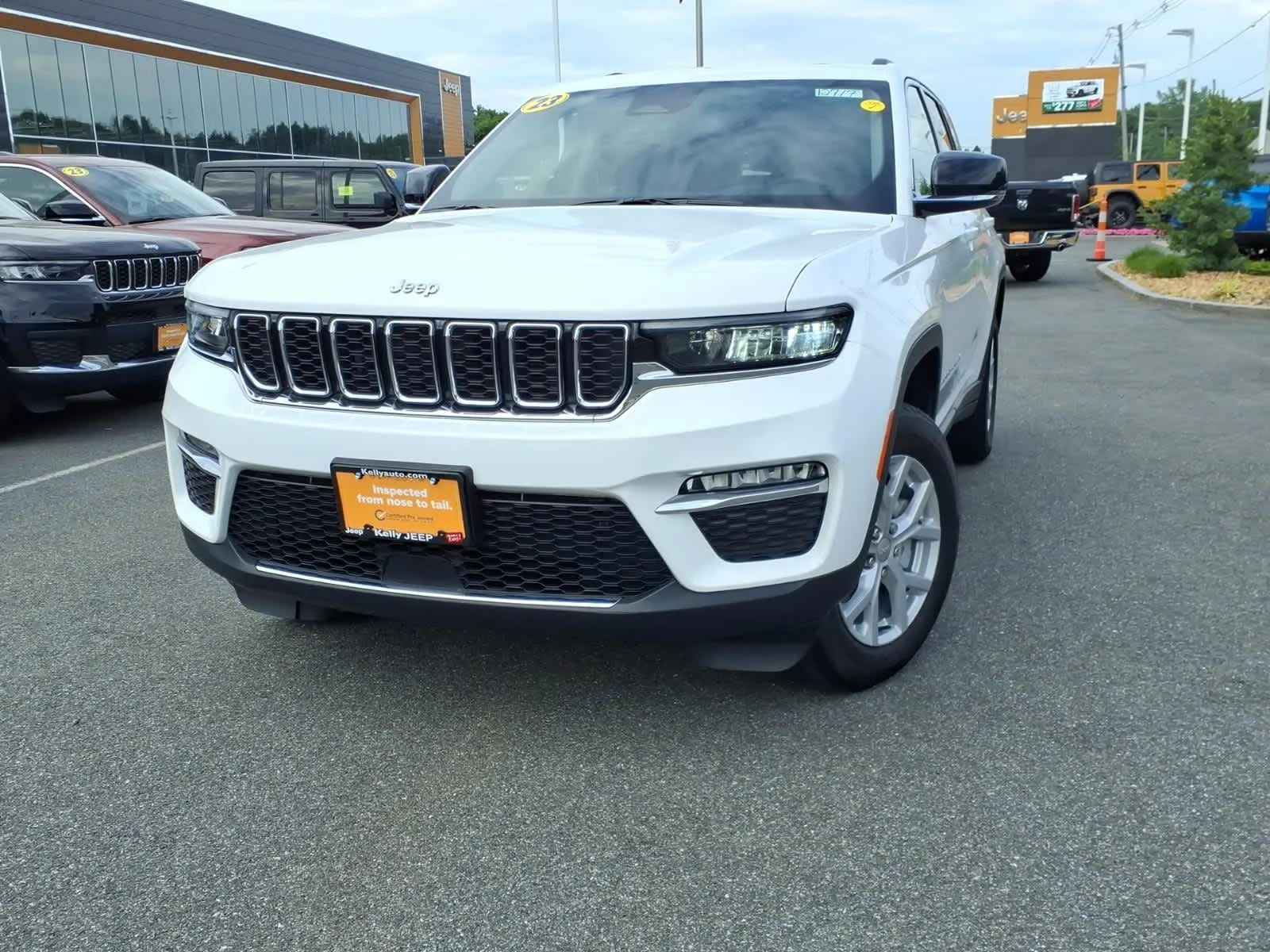 Certified Used 2023 Bright White Clearcoat Jeep Limited image 2