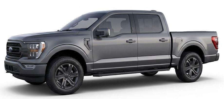 Used 2023 Carbonized Gray Metallic Ford LARIAT image 6