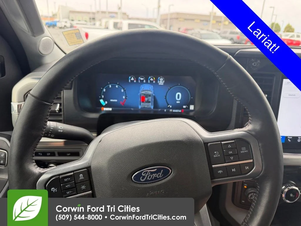 Certified Used 2024 White Metallic Ford Lariat image 9