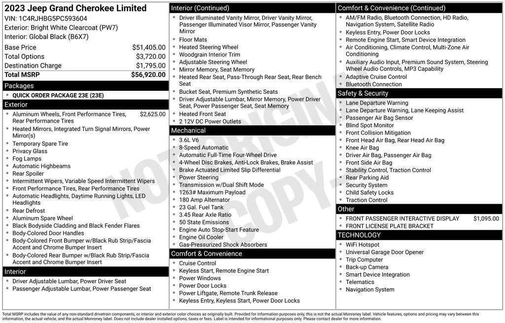 Used 2023 Bright White Clearcoat Jeep Limited image 4