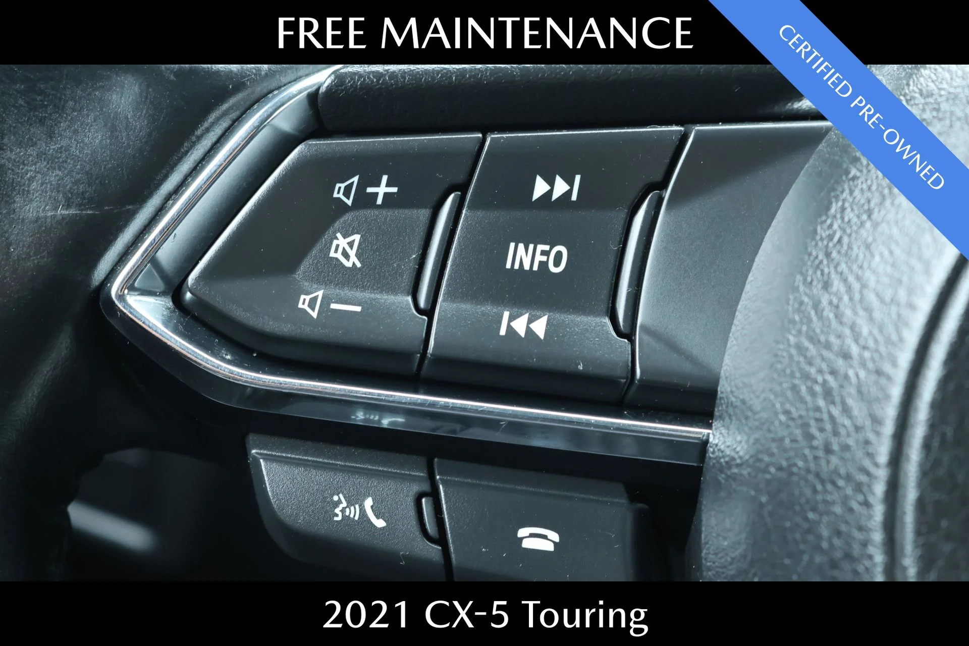 Certified Used 2021 Black Mazda Touring image 9