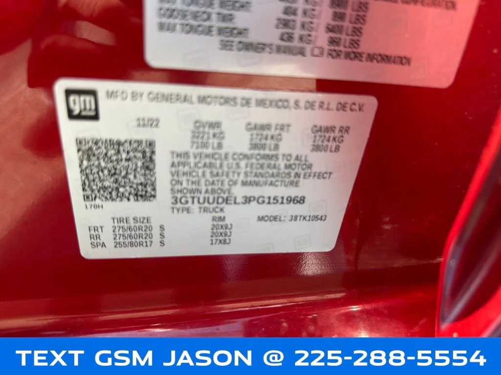 Used 2023 Volcanic Red Tintcoat GMC SLT image 35