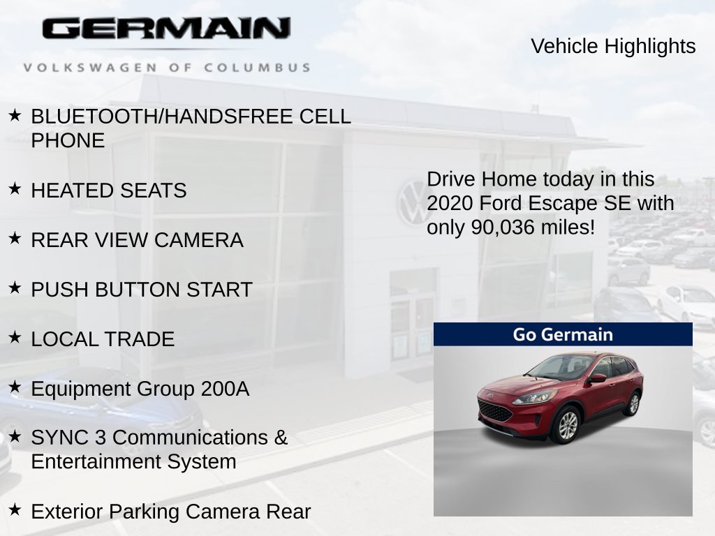 Used 2020 Red Metallic Ford SE image 5