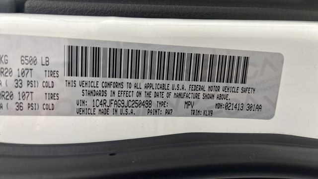Used 2018 Bright White Clearcoat Jeep Altitude image 28