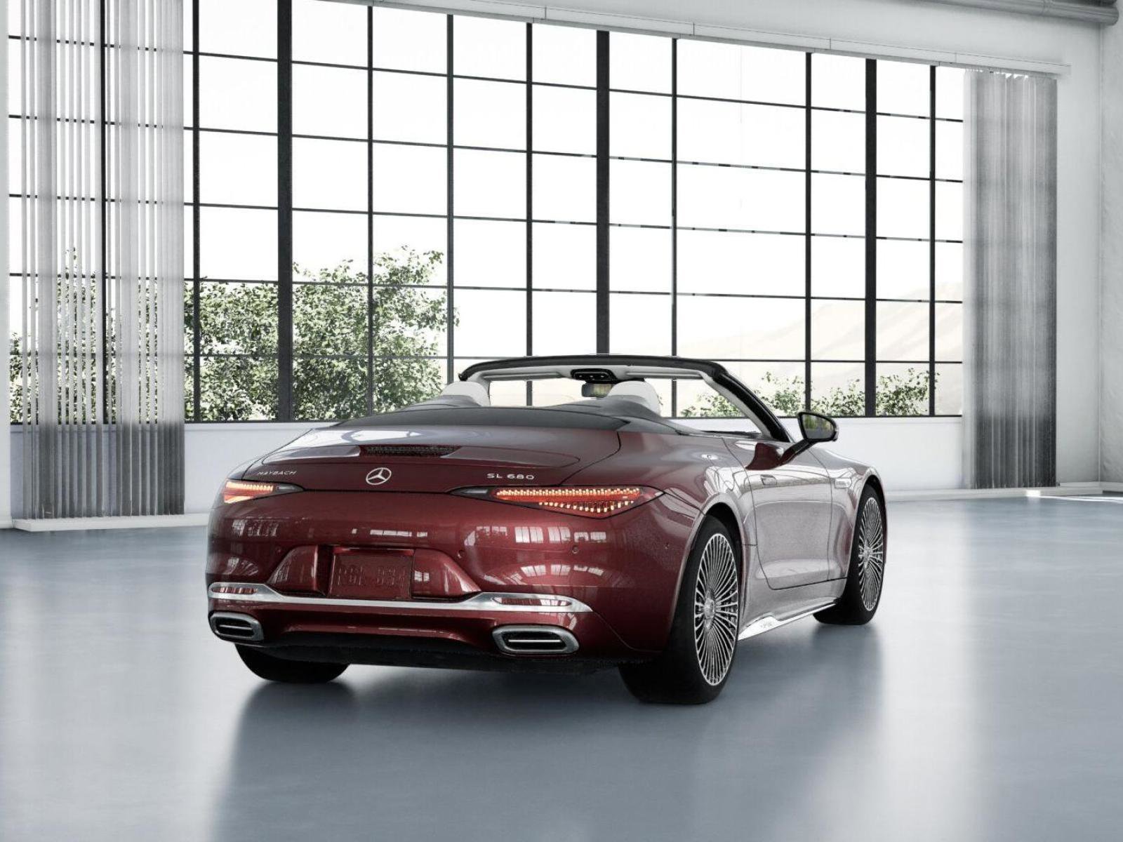 New 2026 MANUFAKTUR exclusive barolo red metallic Mercedes-Benz Maybach SL 680 Monogram Series image 23