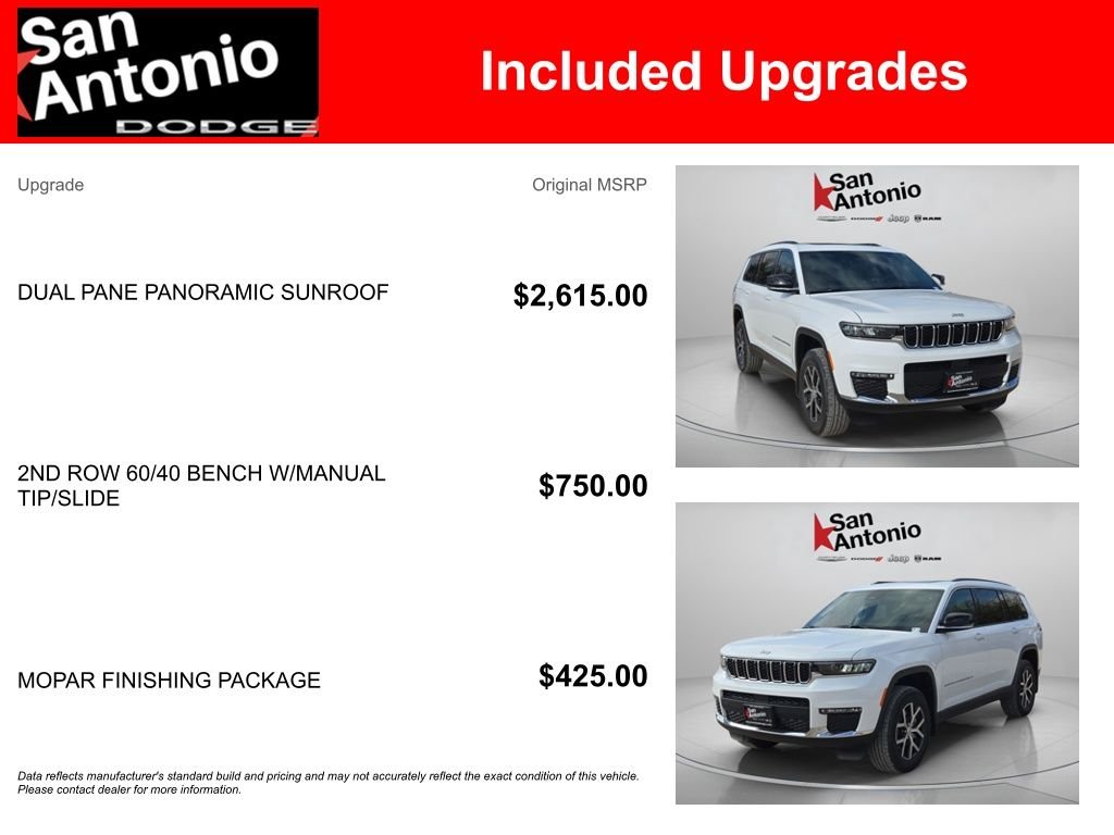 New 2025 Bright White Clear-Coat Exterior Paint Jeep Limited image 6