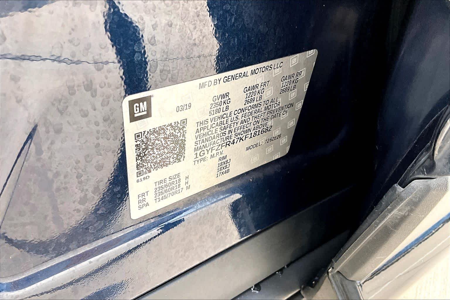 Used 2019 Twilight Blue Metallic Cadillac AWD Sport image 65