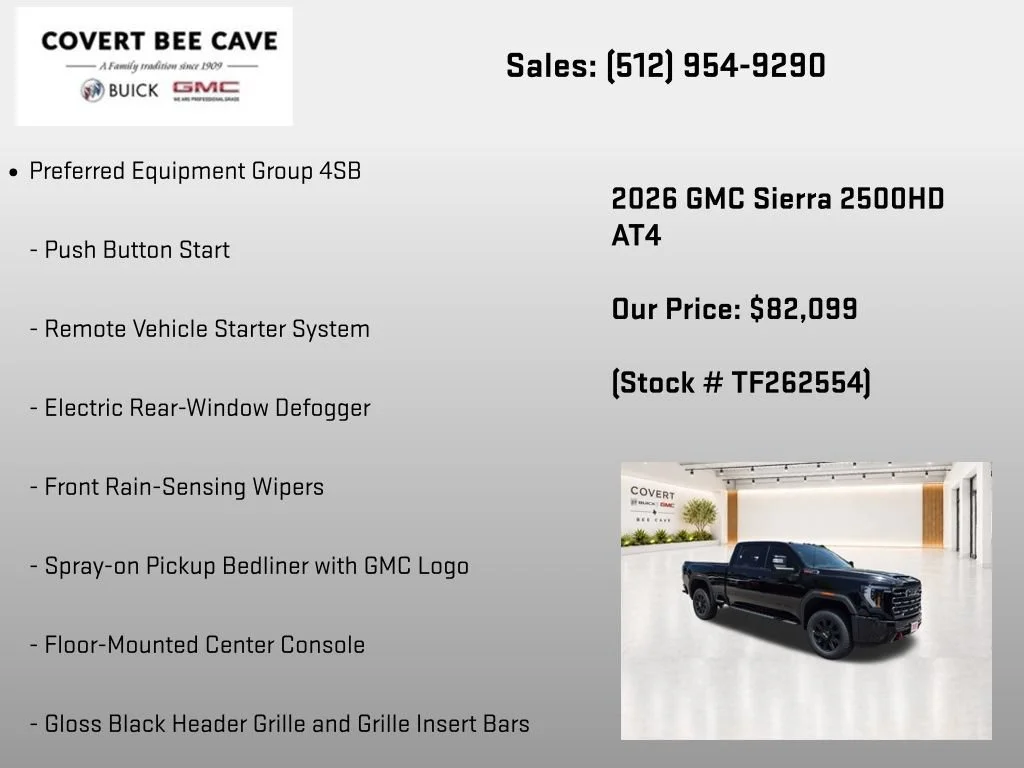 New 2026 Onyx Black GMC AT4 image 14