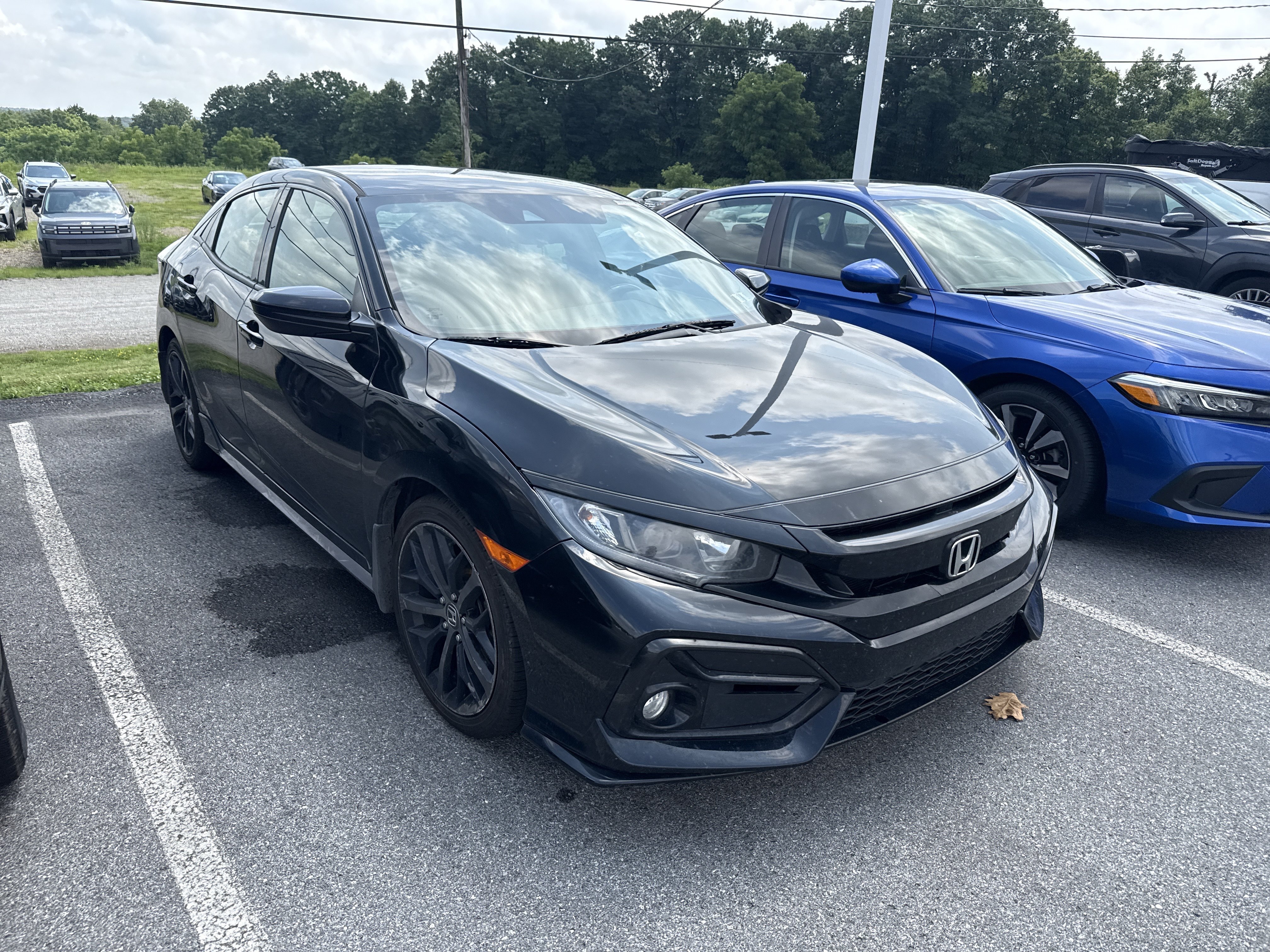Used 2021 Crystal Black Pearl Honda Sport image 1
