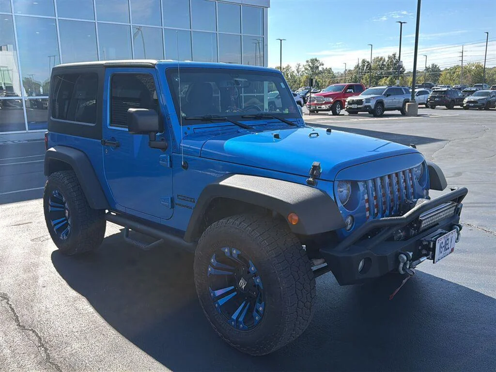Used 2015 Hydro Blue Pearl Coat Jeep Sport image 2