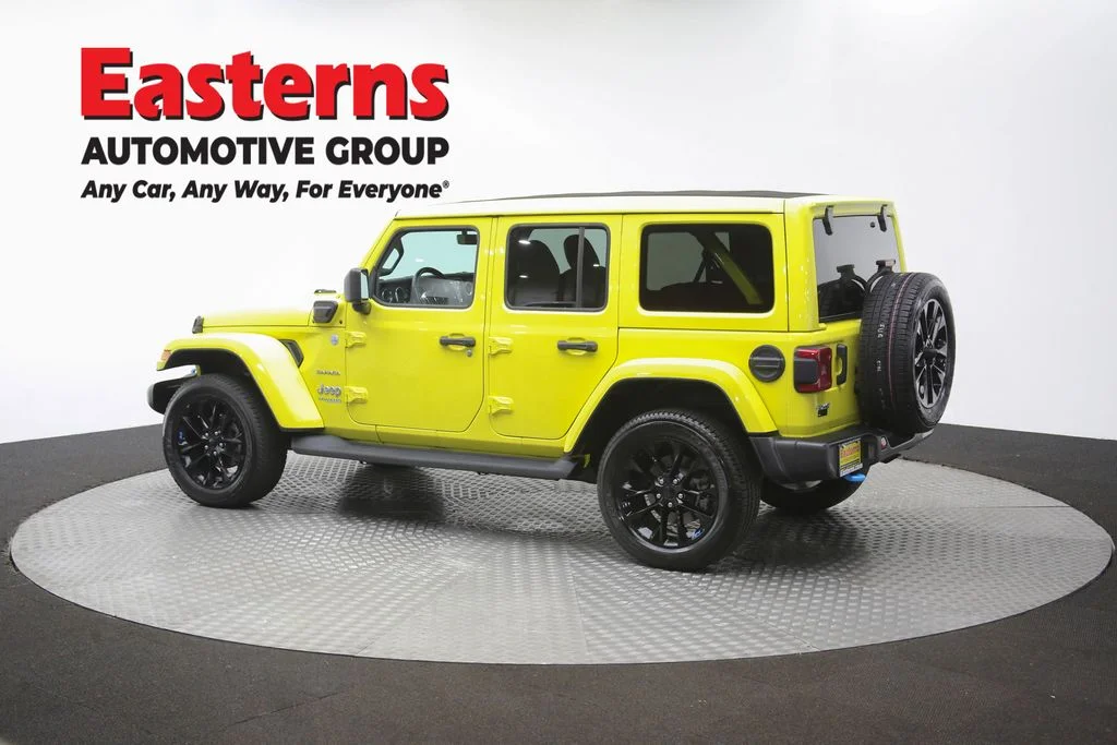 Used 2022 Yellow Jeep Unlimited Sahara 4xe image 63