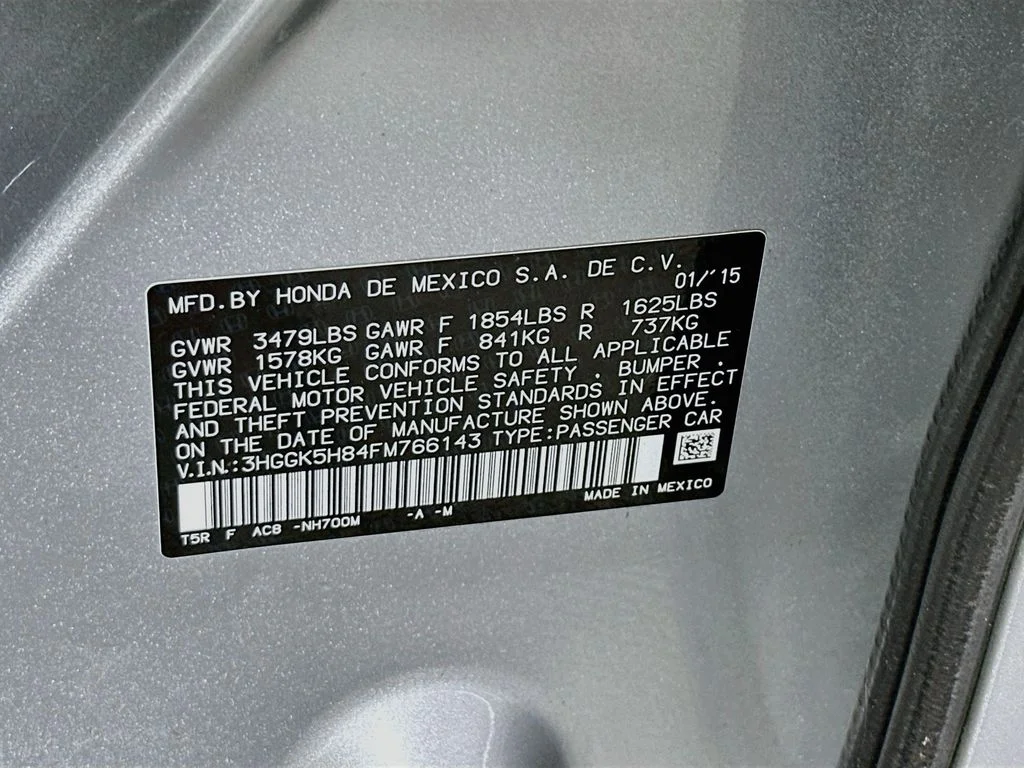 Used 2015 Alabaster Silver Metallic Honda EX image 30