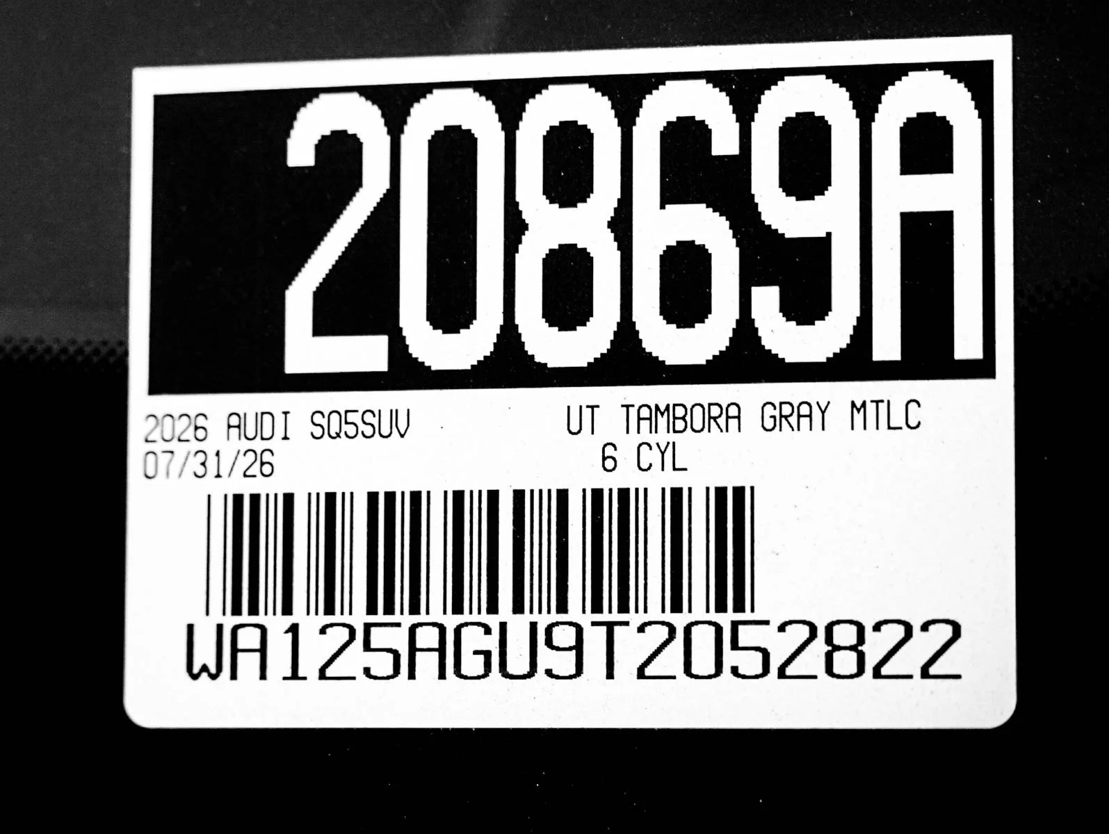New 2026 Tambora Gray Metallic Audi Premium Plus image 27