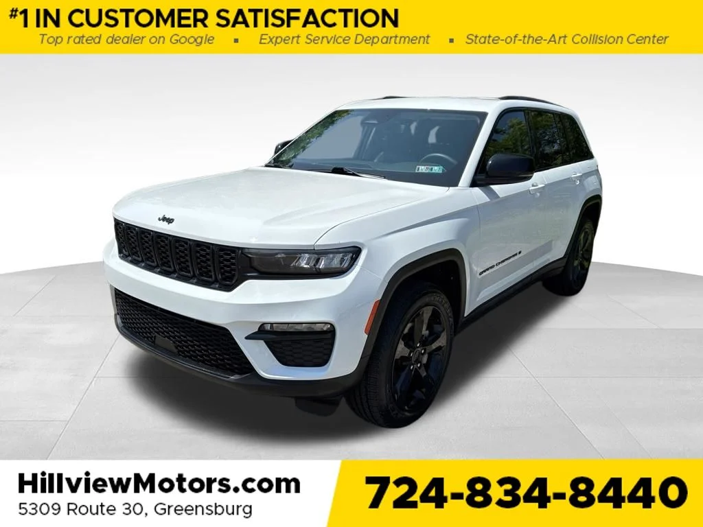 Used 2023 Bright White Clearcoat Jeep Limited image 1