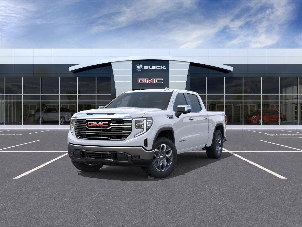 New 2026 Glacier White Tricoat GMC SLT image 8