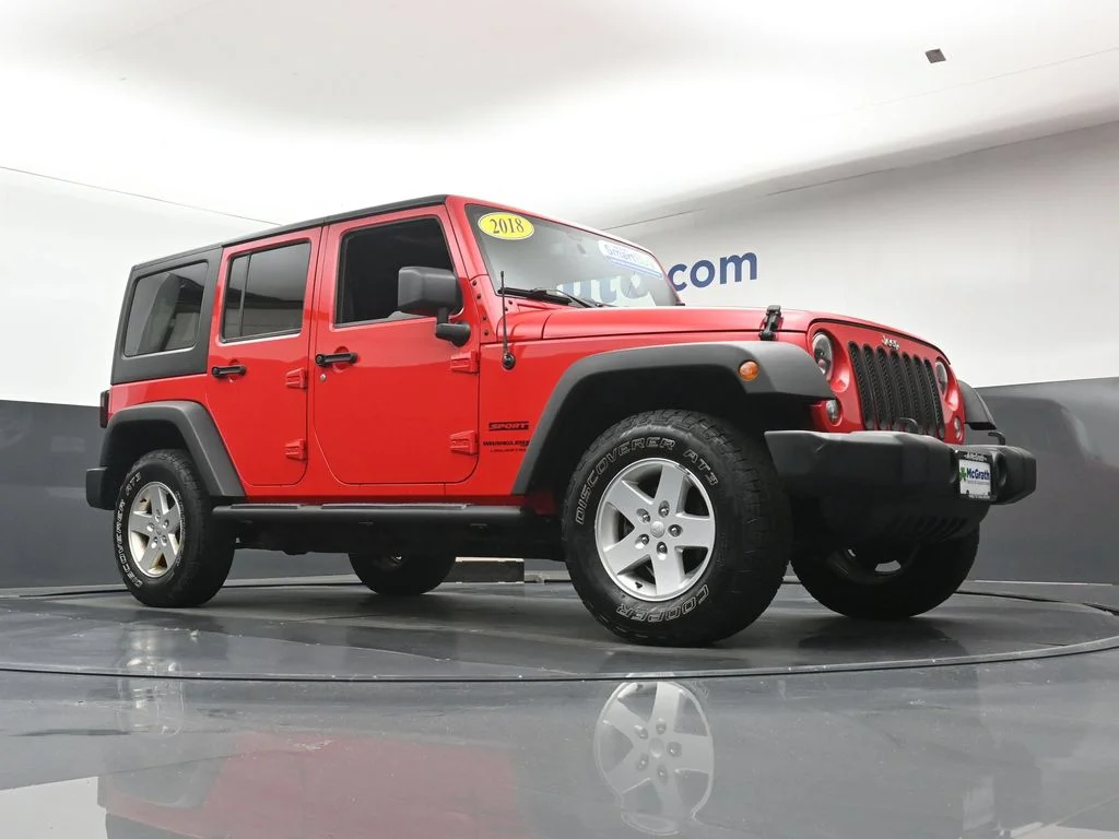 Certified Used 2018 Red Jeep Unlimited Sport image 25