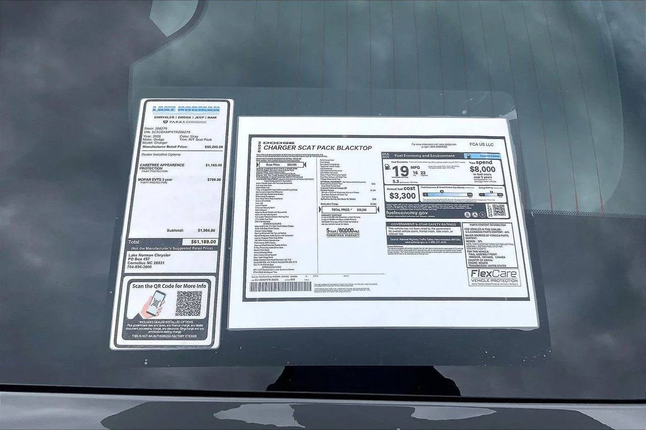 New 2026 Destroyer Gray Exterior Paint Dodge Scat Pack image 36