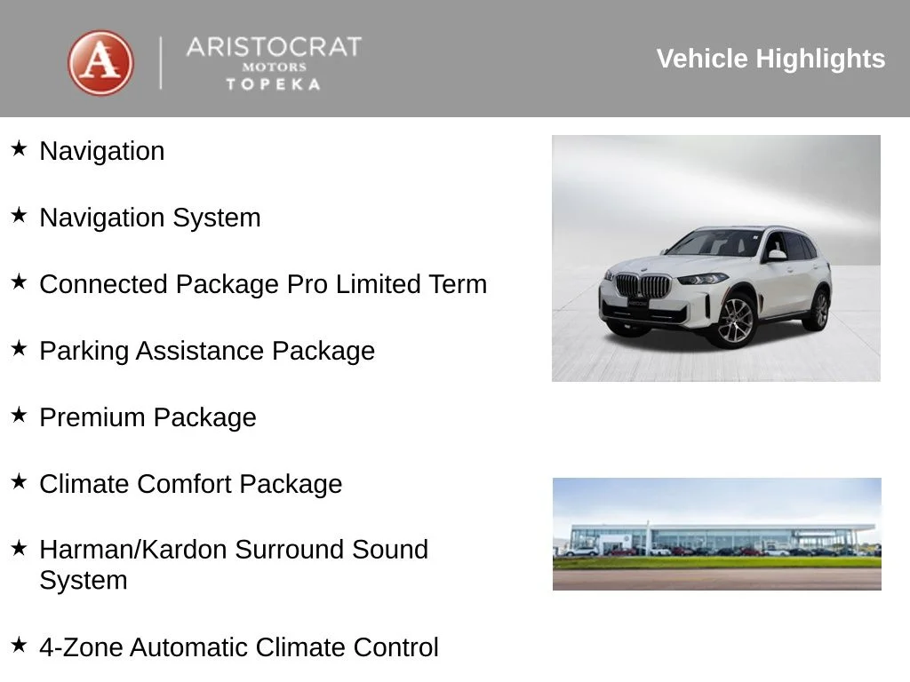 Used 2026 BMW X5 40i with VIN 5UX23EU04T9186972 for sale in Kansas City