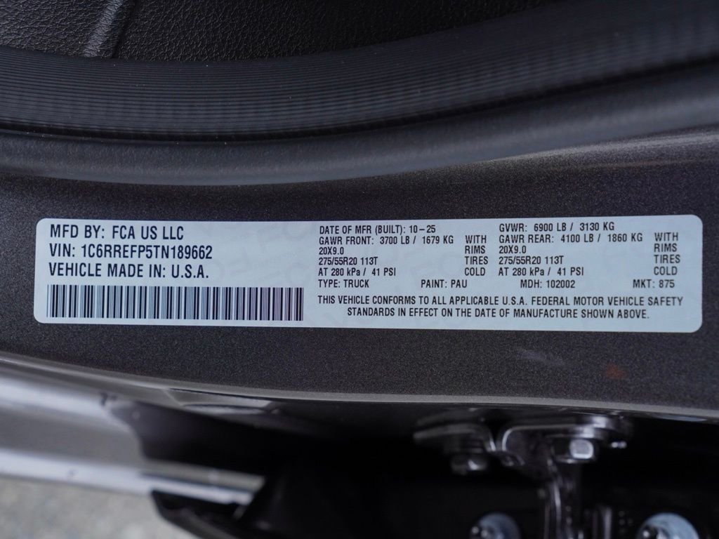 New 2026 Granite Crystal Metallic Clear-Coat Exterior Paint RAM Big Horn Level 2  Night Edition image 30