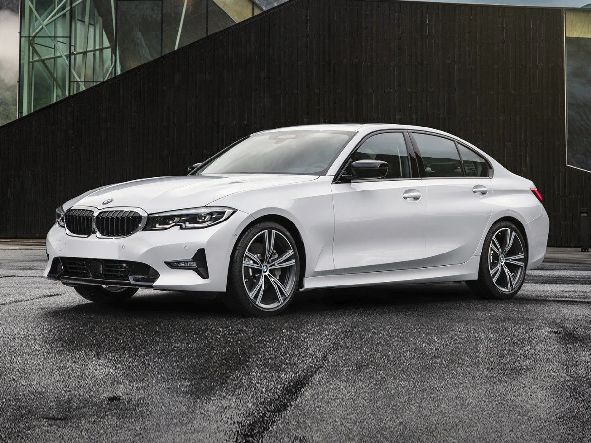 Used 2021 Mineral White Metallic BMW 330i xDrive image 1