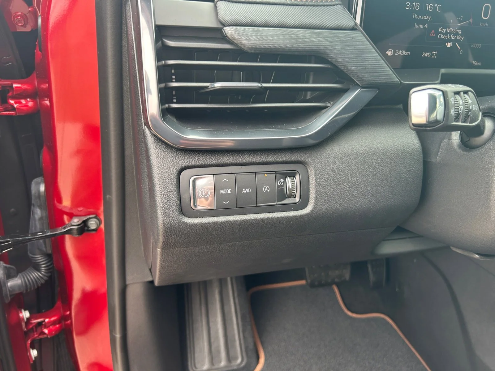 New 2026 Volcanic Red Tintcoat GMC AT4 AWD image 16